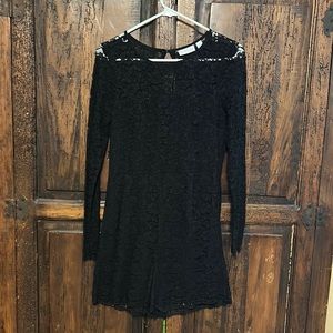 Black lace romper